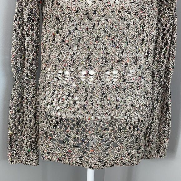 Soft Surroundings Pointelle Marled Crochet Open Knit Sweater. Size Small. NWT. - Picture 5 of 12